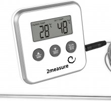 Электронный термометр со звуковым сигналом о превышении температуры.